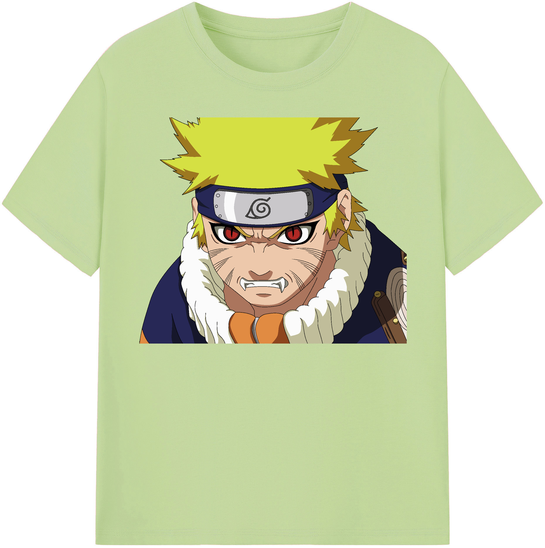（画像用） NARUTO -ナルト- うずまき ナルト Uzumaki Naruto 綿100％半袖Tシャツ（フロントプリント）